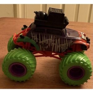 DC Joker Monster Truck Green Wheel‎ Variant (Rare) Hot Wheels 1/64 Loose